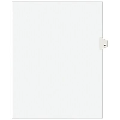 Discount 👏 Binder Accessories Avery Style Legal Dividers, Tab 34, 8.5" X 11", White, 25/Pack (01034) 🔔 3 Discount 👏 Binder Accessories Avery Style Legal Dividers, Tab 34, 8.5" X 11", White, 25/Pack (01034) 🔔