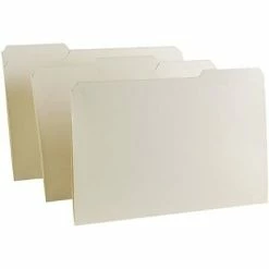 Buy 🥰 Quill Brand® Premium Reinforced File Folders, Assorted Tabs, 1/3-Cut, Legal Size, Manila, 100/Box (771137) 🔥