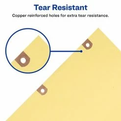 Brand new 🔔 Binder Accessories Avery Leather Style Paper Dividers, 31-Tab, Buff With Black Tabs (25187) ⭐ -legal paper Store unnamed file 2373