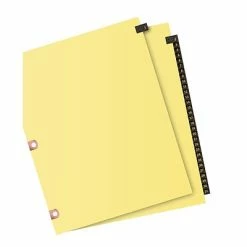 Brand new 🔔 Binder Accessories Avery Leather Style Paper Dividers, 31-Tab, Buff With Black Tabs (25187) ⭐ -legal paper Store unnamed file 2374