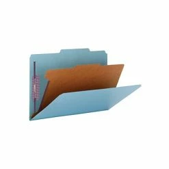 Budget 👍 Smead Pressboard Classification Folders With SafeSHIELD Fasteners, 2" Expansion, Legal Size, 1 Divider, Blue, 10/Box (18730) ✨ -legal paper Store unnamed file 2427