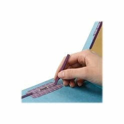 Budget 👍 Smead Pressboard Classification Folders With SafeSHIELD Fasteners, 2" Expansion, Legal Size, 1 Divider, Blue, 10/Box (18730) ✨ -legal paper Store unnamed file 2428