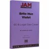 Outlet 😍 Jam® Cardstock Paper JAM Paper® 8 1/2" X 14" Legal Size Recycled Cardstock, Brite Hue Violet Purple, 50/Pack (16730933) ⌛