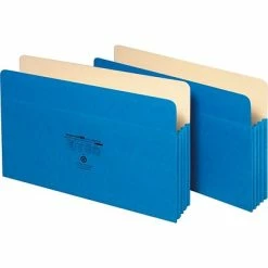 Brand new 😍 Pendaflex File Pockets & Jackets Globe-Weis® Colored File Pockets; Legal Size, 3-1/2" Expansion, Blue 🔥