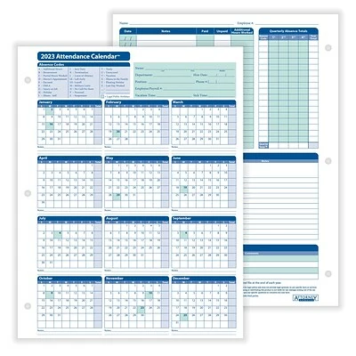 New 🧨 ComplyRight™ Attendance Tracker ComplyRight 2023 Attendance Calendar Card, White, Pack Of 25 (A4000W25) 🔥 3 New 🧨 ComplyRight™ Attendance Tracker ComplyRight 2023 Attendance Calendar Card, White, Pack Of 25 (A4000W25) 🔥