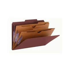 Buy 💯 Smead Pressboard Classification Folders With SafeSHIELD Fasteners, 2" Expansion, Legal Size, Red, 10/Box (19079) 👍 -legal paper Store unnamed file 2448