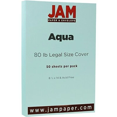 New š JamĀ® Cardstock Paper JAM PaperĀ® Matte Legal Cardstock, 8.5 X 14, 80lb Aqua Blue, 50/pack (16729312) ā¤ļø 3 New š JamĀ® Cardstock Paper JAM PaperĀ® Matte Legal Cardstock, 8.5 X 14, 80lb Aqua Blue, 50/pack (16729312) ā¤ļø