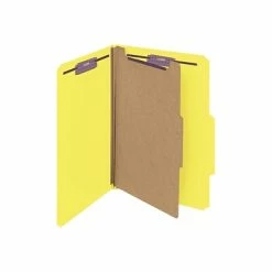 Best Sale 🎁 Smead Pressboard Classification Folders With SafeSHIELD Fasteners, 2" Expansion, Legal Size, 1 Divider, Yellow, 10/Box (18734) ⭐ -legal paper Store unnamed file 2481