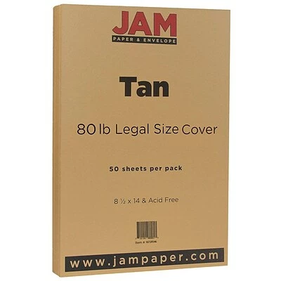 Cheapest 🔔 Jam® Cardstock Paper JAM Paper® Matte Legal Cardstock, 8.5 X 14, 80lb Light Brown Tan, 50/pack (16729546) ✨ 3 Cheapest 🔔 Jam® Cardstock Paper JAM Paper® Matte Legal Cardstock, 8.5 X 14, 80lb Light Brown Tan, 50/pack (16729546) ✨