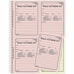 New ⌛ Quill® 4-per-page "while You Were Out" Book Quill Brand® While You Were Out Book, 11" X 8-1/4", Assorted, 400 Forms/Book (745414) ❤️ -legal paper Store unnamed file 2545