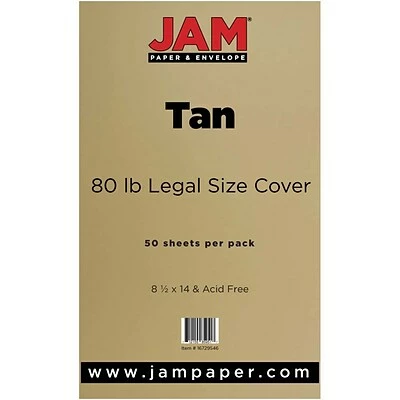 Cheapest 🔔 Jam® Cardstock Paper JAM Paper® Matte Legal Cardstock, 8.5 X 14, 80lb Light Brown Tan, 50/pack (16729546) ✨ 5 Cheapest 🔔 Jam® Cardstock Paper JAM Paper® Matte Legal Cardstock, 8.5 X 14, 80lb Light Brown Tan, 50/pack (16729546) ✨ - Image 3