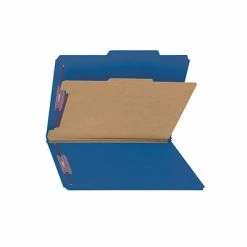 Coupon 💯 Smead Pressboard Classification Folders With SafeSHIELD Fasteners, Legal Size, 1 Divider, Dark Blue, 10/Box (18732) ⭐ -legal paper Store unnamed file 2582