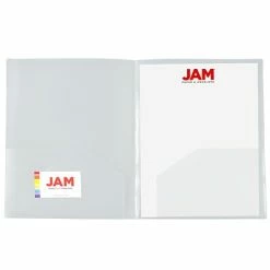 Best reviews of ❤️ Pocket Folders JAM Paper 4-Pocket Heavy Duty Folders, Clear, 2/Pack (389MP4cl) 👏 -legal paper Store unnamed file 2606