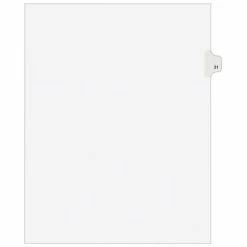 Coupon 🧨 Binder Accessories Avery Individual Legal Dividers, Tab 31, 8.5" X 11", White, 25/Pack (01031) 🥰