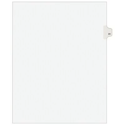 Coupon 🧨 Binder Accessories Avery Individual Legal Dividers, Tab 31, 8.5" X 11", White, 25/Pack (01031) 🥰 3 Coupon 🧨 Binder Accessories Avery Individual Legal Dividers, Tab 31, 8.5" X 11", White, 25/Pack (01031) 🥰