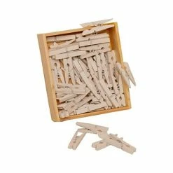 Deals 🎉 Specialty Hangers JAM Paper® Wood Clip Clothespins, Medium 1 1/8 Inch, White Clothes Pins, 50/Pack (2230719109) ✨