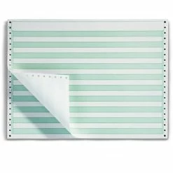 Best Pirce 🔥 Staples Staples® Continuous Computer Paper Green Bar Computer Paper, 14 7/8" X 11", 15lb, 3,500/Box (177105) 🎁