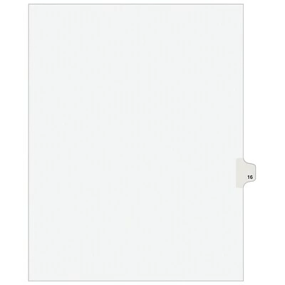 Best Sale 🔥 Binder Accessories Avery Style Legal Dividers, Tab 16, 8.5" X 11", White, 25/Pack (01016) 🎁 3 Best Sale 🔥 Binder Accessories Avery Style Legal Dividers, Tab 16, 8.5" X 11", White, 25/Pack (01016) 🎁