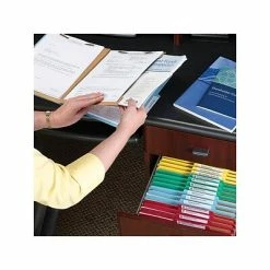 New 🤩 Smead Pressboard Classification Folders With SafeSHIELD Fasteners, 2" Expansion, Legal Size, Blue, 10/Box (19081) 🌟 -legal paper Store unnamed file 2682