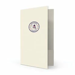 Promo 🌟 Quill Brand Legal Presentation Folders Legal Two Pocket Presentation Folders, 9" X 14.5", Warm White Linen 80#, 2 Standard Inks, 50/Pack 🛒
