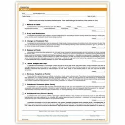 Promo ✔️ Dental Forms Medical Arts Press® Dental Consent Form; Rainbow FormFamily™, Dental 😉