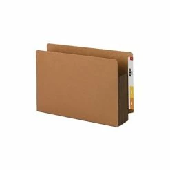 Discount ❤️ File Pockets & Jackets Smead Extra Wide Paper Stock File Pocket, 3.5" Expansion, 15.75" X 9.5" Size, Dark Brown/Redrope, 10/Box (74681) 🥰