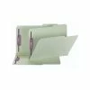 Wholesale 🥰 Smead Pressboard Classification Folders With SafeSHIELD Fasteners, 2/5-Cut Tab, Legal Size, Gray/Green, 25/Box (19920) 👍