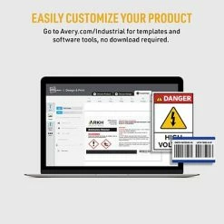 Budget 🧨 Avery PermaTrack Laser Asset Tags, 1-1/4" X 2-3/4", White, 14 Labels/Sheet, 8 Sheets/Pack (61529) 🔔 -legal paper Store unnamed file 2777