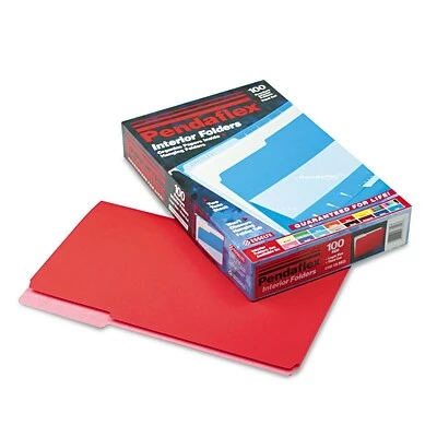 Buy 👏 Pendaflex Interior File Folders, 1/3 Cut Top Tab, Legal, Red, 100/Box 💯 3 Buy 👏 Pendaflex Interior File Folders, 1/3 Cut Top Tab, Legal, Red, 100/Box 💯