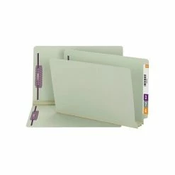 New 🎁 Smead End Tab Classification Folders With SafeSHIELD Fasteners, Legal Size, Gray/Green, 25/Box (37725) 💯 -legal paper Store unnamed file 2798