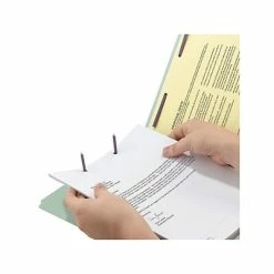 New 🎁 Smead End Tab Classification Folders With SafeSHIELD Fasteners, Legal Size, Gray/Green, 25/Box (37725) 💯 -legal paper Store unnamed file 2799