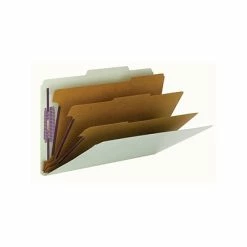 Buy 🤩 Smead Pressboard Classification Folders With SafeSHIELD Fasteners, Legal Size, 3 Dividers, Gray/Green, 10/Box (19091) 🌟 -legal paper Store unnamed file 2823
