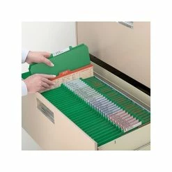 Hot Sale 😀 Smead Pressboard Classification Folders With SafeSHIELD Fasteners, 2" Expansion, Legal Size, 2 Dividers, Green, 10/Box (19083) 🎁 -legal paper Store unnamed file 2839