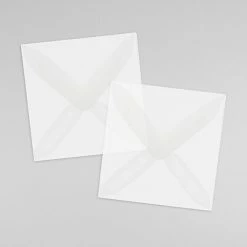Brand new 🔥 JAM Paper® 3.125 X 3.125 Square Translucent Vellum Invitation Envelopes, Clear, 25/Pack (2851291) 👏 -legal paper Store unnamed file 2863