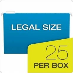 Buy 🔥 Pendaflex Hanging File Folders, 1/5 Tab, Legal, Assorted Colors, 25/Box (ESS81632) 🧨 -legal paper Store unnamed file 2871