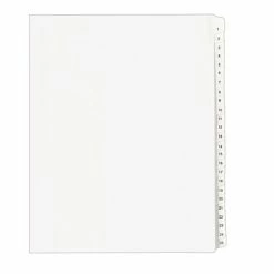 Brand new ⭐ Binder Accessories Avery Allstate Numbers 1 - 25 Paper Dividers, 25-Tab, White (01701) 🧨