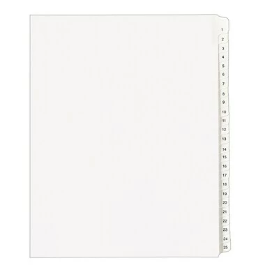 Brand new ⭐ Binder Accessories Avery Allstate Numbers 1 - 25 Paper Dividers, 25-Tab, White (01701) 🧨 3 Brand new ⭐ Binder Accessories Avery Allstate Numbers 1 - 25 Paper Dividers, 25-Tab, White (01701) 🧨