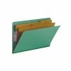 Top 10 👍 Smead End Tab Pressboard Classification Folders With SafeSHIELD Fasteners, Legal Size, Green, 10/Box (29785) 🌟