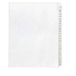 Wholesale 🔥 Binder Accessories Avery Allstate Numbers 26 - 50 Paper Dividers, 25-Tab, White (01702) 😍