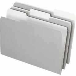 New 😉 File Folders Pendaflex File Folder, 3 Tab, Legal Size, Gray, 100/Box (PFX 4350 1/3 GRA) 🥰