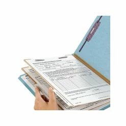 New 😍 Smead End Tab Pressboard Classification Folders With SafeSHIELD Fasteners, Legal Size, Blue, 10/Box (29781) ❤️ -legal paper Store unnamed file 2998