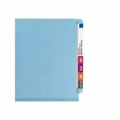 New 😍 Smead End Tab Pressboard Classification Folders With SafeSHIELD Fasteners, Legal Size, Blue, 10/Box (29781) ❤️ -legal paper Store unnamed file 3000