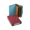 Best Sale 🔔 Smead Pressboard Classification Folders With SafeSHIELD Fasteners, 3" Expansion, Legal Size, 3 Dividers, Blue, 10/Box (19094) 🎉