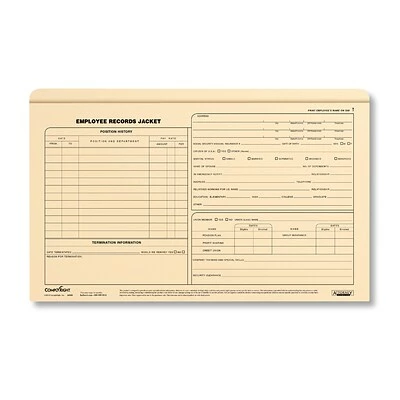 Coupon 👍 File Folders ComplyRight Employee Records File Jacket, Legal Size, Manila, 25/Each (A5009) 👏 3 Coupon 👍 File Folders ComplyRight Employee Records File Jacket, Legal Size, Manila, 25/Each (A5009) 👏