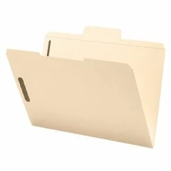 New 🥰 File Folders Smead SuperTab® Heavyweight Manila Fastener Folder, Reinforced 1/3-Cut Tab, Guide Height, Legal Size, 50 Per Box (19545) 💯 -legal paper Store unnamed file 3041
