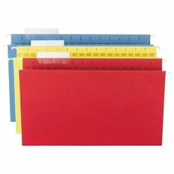 Best deal 😉 Hanging File Folders Smead TUFF Recycled Hanging File Folder, 3-Tab Tab, Legal Size, Assorted Colors, 15/Box (64140) ✔️ -legal paper Store unnamed file 3069