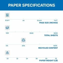 Promo ❤️ HammerMill Paper 🔨 Hammermill Colors Paper, 20 Lbs., 8.5" X 11", 3-Hole Punch, Blue, 500/Ream (102905) 🔥 -legal paper Store unnamed file 309