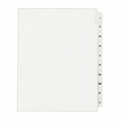 Best Pirce 👍 Filing Accessories Avery Style Allstate Collated Legal Dividers, Tabs I-X, 8.5" X 11", White, 1/Set (82319) 😀