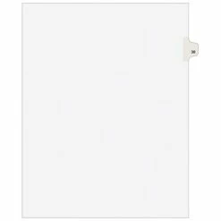 Deals 👍 Binder Accessories Avery Style Legal Dividers, Tab 30, 8.5" X 11", White, 25/Pack (01030) ✨