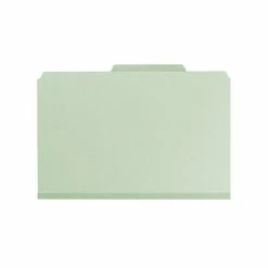 Buy ⭐ Smead Recycled Pressboard Classification Folders With SafeSHIELD Fasteners, 2/5-Cut Tab, Legal Size, Gray/Green, 25/Box (19982) 🥰 -legal paper Store unnamed file 3205